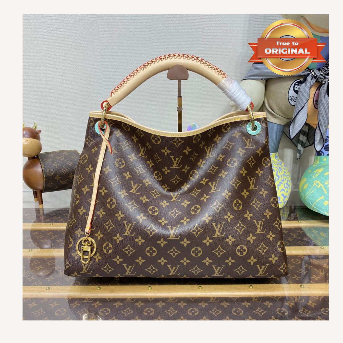 [True-to-ORIGINAL] Louis Vuitton Artsy MM Monogram Canvas Brown For Women 16.1in/41cm